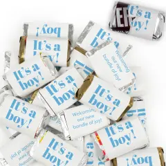 It's a Boy Baby Shower Candy Party Favors Hershey's Miniatures Chocolate