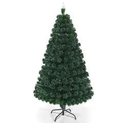 Multi-color Artificial Christmas Tree with LED Light and Metal Stand