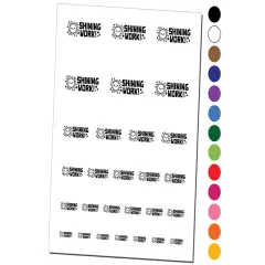 Shining Work Happy Sun Teacher Student School Temporary Tattoo Water Resistant Fake Body Art Set Collection Hot Pink