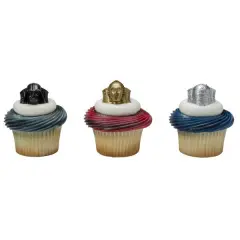 Star Wars Darth Vader, R2-D2, C-3PO Cupcake Rings, 12ct