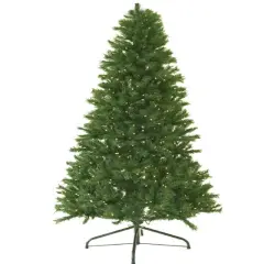 Darice 6' Pre-Lit Medium Canadian Pine Artificial Christmas Tree - Clear Lights Green