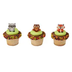 Woodland Animals Cupcake Rings, 12ct