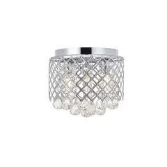 Tully 3 light Chrome Flush Mount