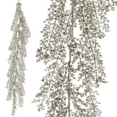 48" GLITTER/SEQUIN ARTEMESIA GARLAND PLAT