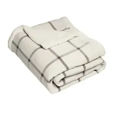 Cozy Game with Our Flannel Sherpa Blankets | RADYAN&reg; Window pane