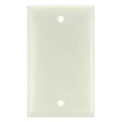 SUNLITE 1 Gang Blank Wall Plate Almond Color E401A