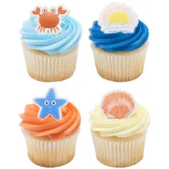 Sunny Daze Cupcake Rings, 12ct