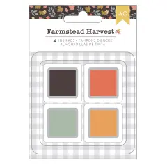 American Crafts Farmstead Harvest Ink Pads-4/Pkg