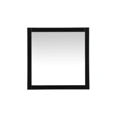 Aqua vanity mirror 36x36 inch in black