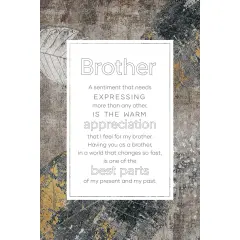 Dexsa Brother Inspirational Wood Plaque 6 inches x 9 inches