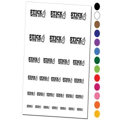 Stick With it Glue Teacher Student School Temporary Tattoo Water Resistant Fake Body Art Set Collection White