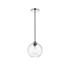 Cashel 8 inch chrome pendant
