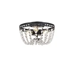 Kylie 10 inch flush mount in black