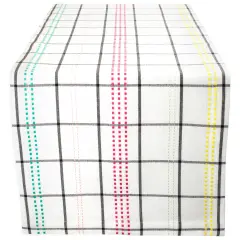 DII Color Pop Plaid Table Runner