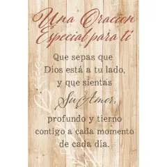 Dexsa Una Oracion Especial Para T&iacute; - A Special Prayer - Inspirational Saying in Spanish 6x9 Wood Plaque with Easel and Wall Hanger