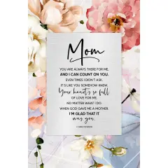 Dexsa Mom You Are Wood Plaque with Easel and Wall Hanger 6"x9"