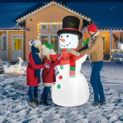 6FT LED Yard Lawn Party Inflatable Christmas Snowman