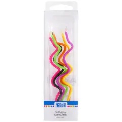 Twist Shaped Candles Neon