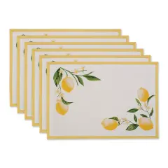 DII Lemon Bliss Kitchen Textiles, 13x19", Lemon Bliss, 6 Pieces