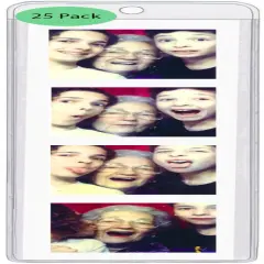 StoreSMART - Plastic Bookmark Holders - Square Top - 2 3/8" x 8" - fits photo booth photos - Made in USA