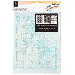 Vicki Boutin Where To Next Stencil Pack 3/Pkg-World Traveler