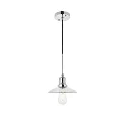 Waltz 1 light chrome Pendant