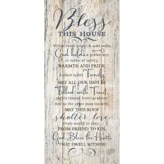 Dexsa Bless This House&hellip;New Horizons Wood Plaque
