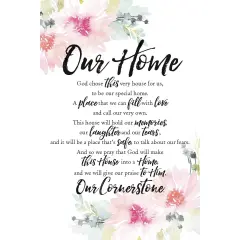 Dexsa Our Home Woodland Grace Series 6" x 9" Wood Plaque with Easel