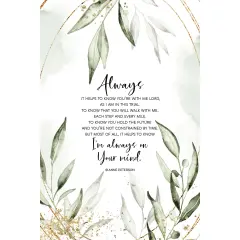 Dexsa Always-It Helps To Know Wood Plaque with Easel and Hanger 6 inches x 9 inches