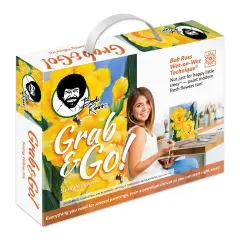 Bob Ross Grab & Go Floral Painting Kit-Sunny Yellow Iris