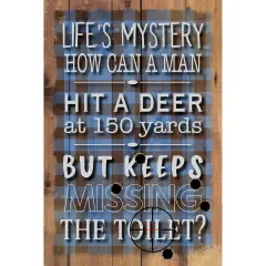 Dexsa Life's Mystery Wood Plaque with Easel and Hangar