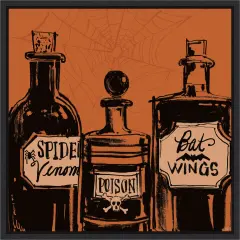 Haunted Halloween IX by Anne Tavoletti Canvas Art Framed