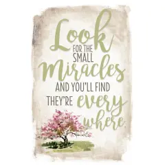 Dexsa Look For Small Miracles New Horizon 6" x 9" Wood Plaque with Easel