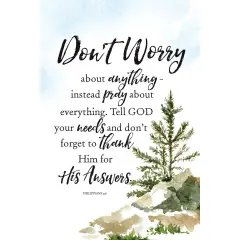 Dexsa Don't Worry About Woodland Grace Series 6" x 9" Wood Plaque with Easel
