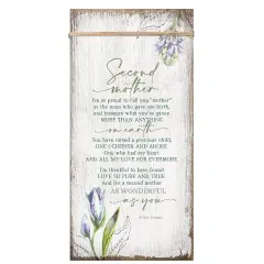 Dexsa Second Mother Wood Plaque 6 3/4"x13 5/8"