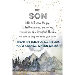 Dexsa My Son Inspirational Wood Plaque 6 inches x 9 inches