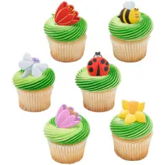Springtime Blooms Cupcake Rings, 12ct