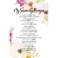 Dexsa My Serenity Prayer Woodland Grace Series 6" x 9" Wood Plaque with Easel