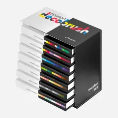 PIGMENT decobrush MASTER Set 84 pcs. (Basic, Passion, Violet-Blue, Nature, Nude, Grey, Pastel)