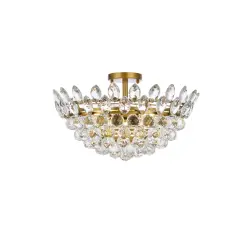 Emilia 20 inch flush mount in brass