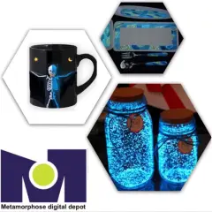 Glow In Dark Inkjet Waterslide Decal Paper (Blue Light）20 sheets 8.5"x11