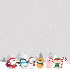 Great Papers! Winter Friends Holiday Letterhead, Invitations and Announcements, Printer Friendly, 8.5"x11", 80 Pack