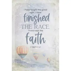 Dexsa I Have Fought Wood Plaque 6x9