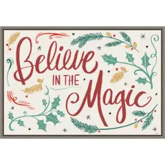 Seasonal Shades I Christmas Magic by Anne Tavoletti Canvas Art Framed