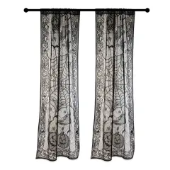 DII Happy Halloween Lace Window Panel