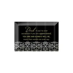 Dexsa Dad If You've Beveled Glass Plaque with Easel