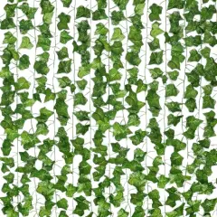 Kitcheniva Artificial Ivy Leaf Plants Hanging Decor 24 Pcs