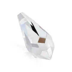 Preciosa 144-Piece Teardrop Glass Pendant, 9x18mm Crystal