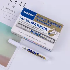 Permanent Paint Marker Pen for Car Tire, Rubber, Metal, Wood 2(white)