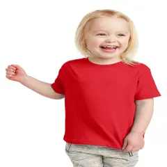 Rabbit Skins&reg; Toddler Fine Jersey Crew Neck Short Sleeve Tee - 3321 Red
